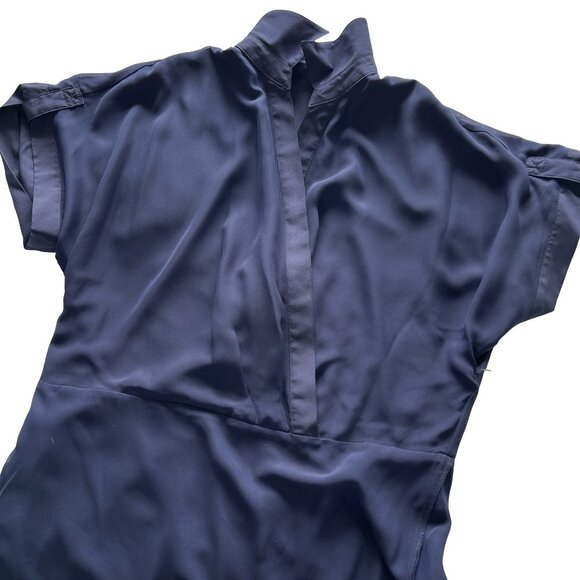 Navy Blue Belted Dress Size 16. Ralph Lauren. Women's A-line Classy Dress. - Picture 12 of 16